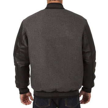 Men Charcoal_Black New Jersey Devils Varsity Jacket - NHL