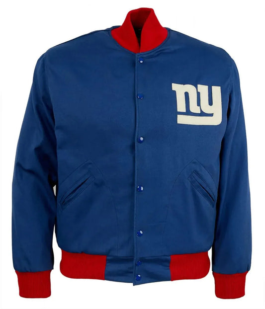 Men 1959 NY Giants Blue Varsity Jacket - NFL