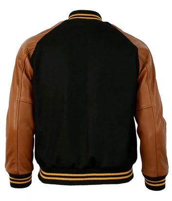 Men 1955 Pittsburgh Steelers Varsity Brown and Black Jacket - NFL