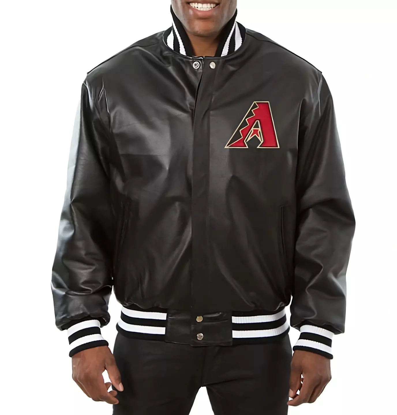 Men Arizona Diamondbacks Letterman Varsity Jacket Genuine Sheep Leather - MLB
