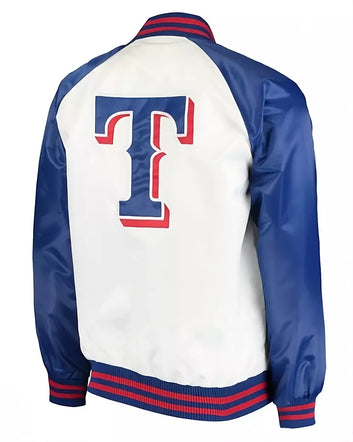 Letterman Texas Rangers Full-Snap Jacket with Embroidery Logos - MLB
