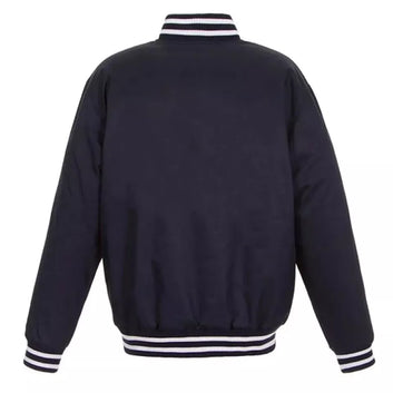 Letterman Tampa Bay Lightning Navy blue All Wool Varsity Jacket  - NHL
