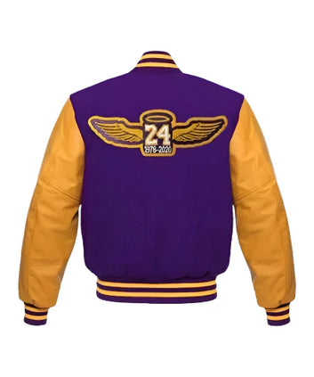 Letterman Los Angeles Lakers Blue and Yellow Varsity Jacket - NBA