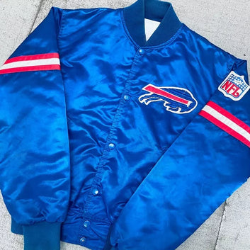 NFL Buffalo Bills Jacket Vintage Satin Bomber Jacket 90s Baseball Varsity Jacket